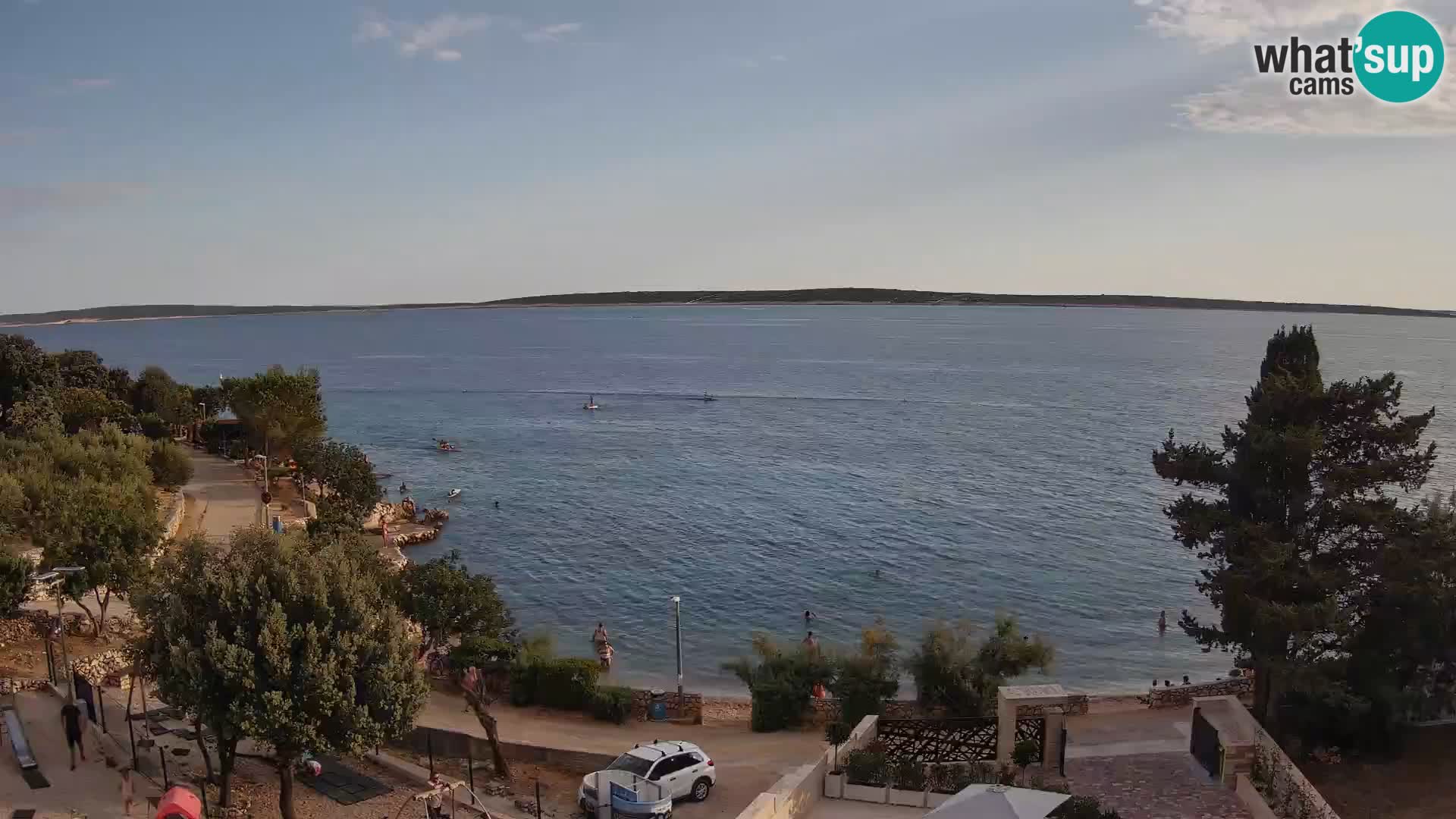 Webcam Plaža Male Mandre – Live View from Pag Island