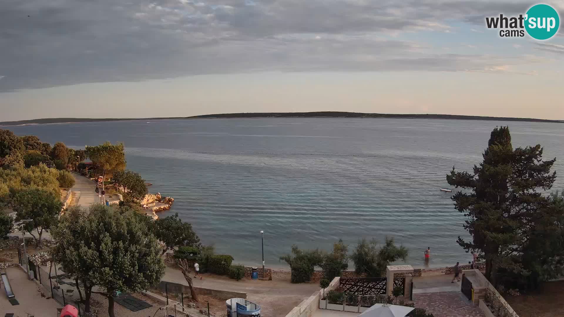 Webcam Plaža Male Mandre – Live View from Pag Island
