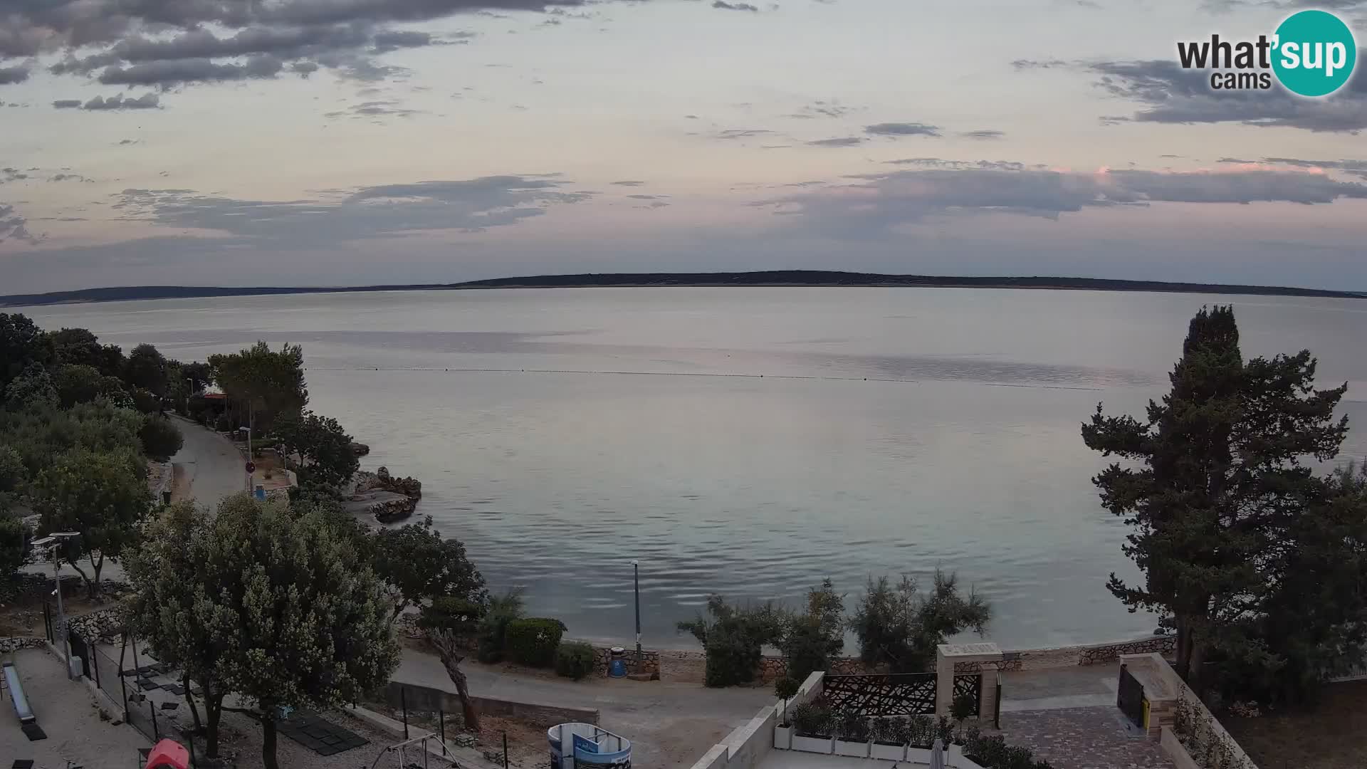 Webcam Strand Male Mandre – Liveblick von der Insel Pag