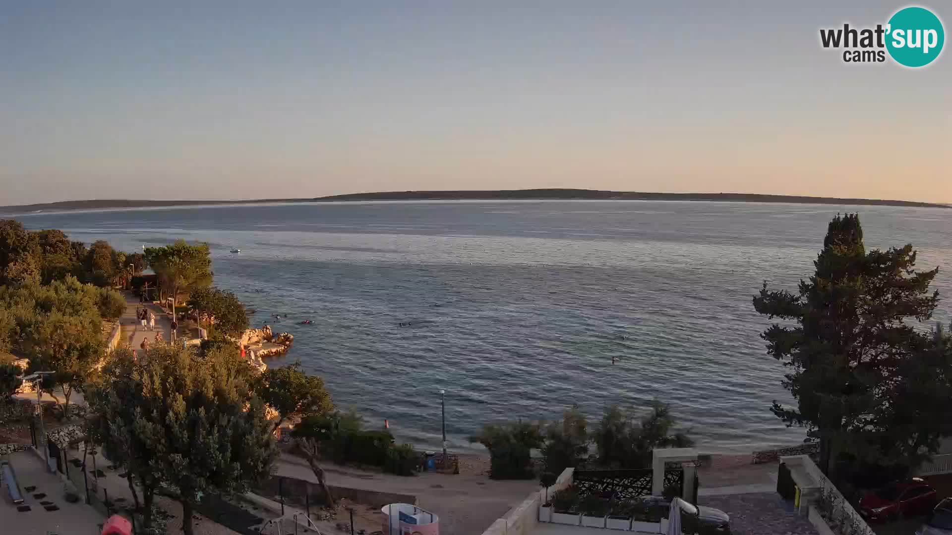Webcam Plaža Male Mandre – Live View from Pag Island