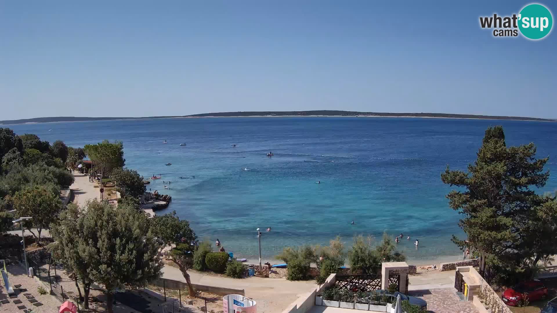 Webcam Playa Male Mandre en directo – Isla de Pag