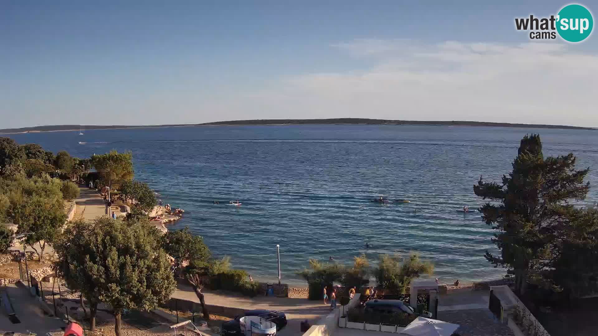 Webcam Plaža Male Mandre – Live View from Pag Island