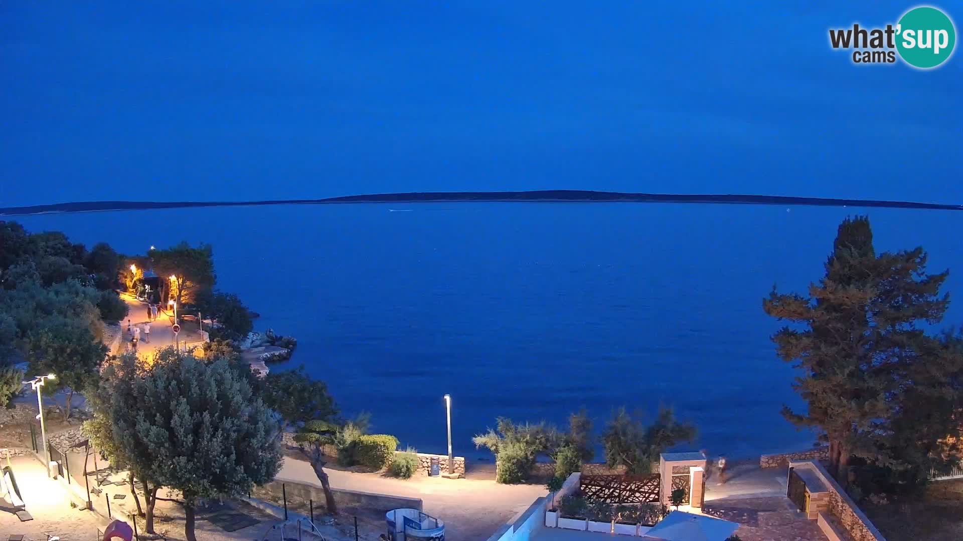 Webcam Plaža Male Mandre – Diretta dalla spiaggia sull’isola di Pag