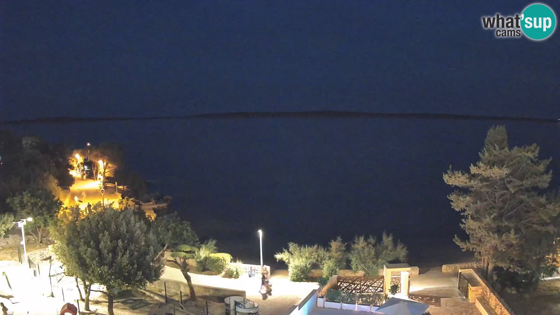 Webcam Plaža Male Mandre – Live View from Pag Island