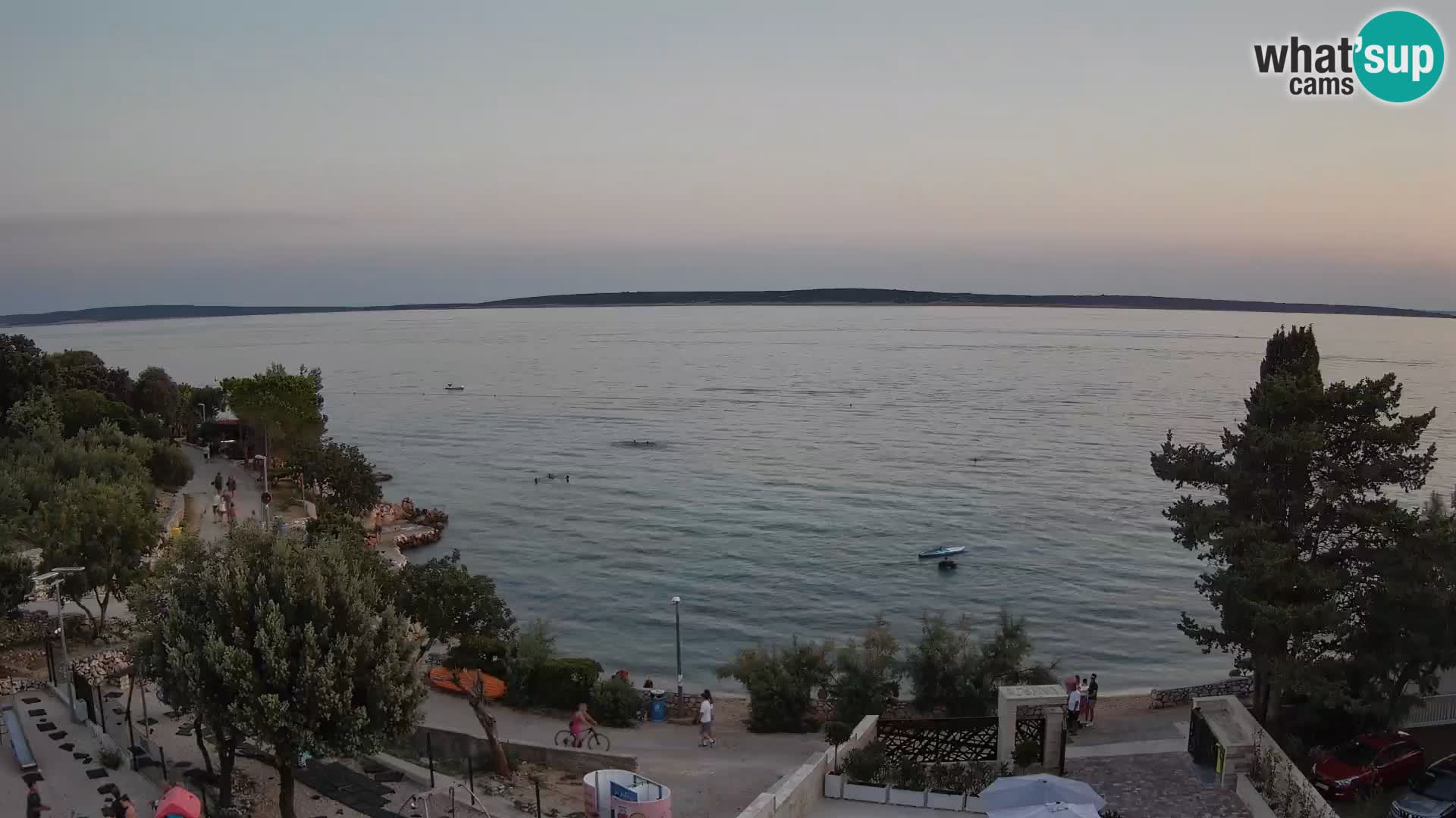 Webcam Plaža Male Mandre – Diretta dalla spiaggia sull’isola di Pag