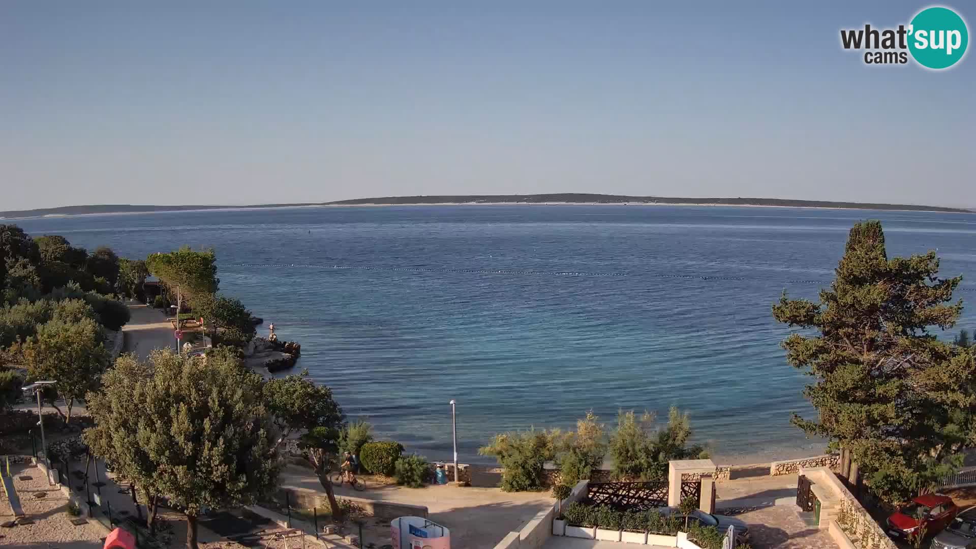 Webcam Plaža Male Mandre – Live View from Pag Island