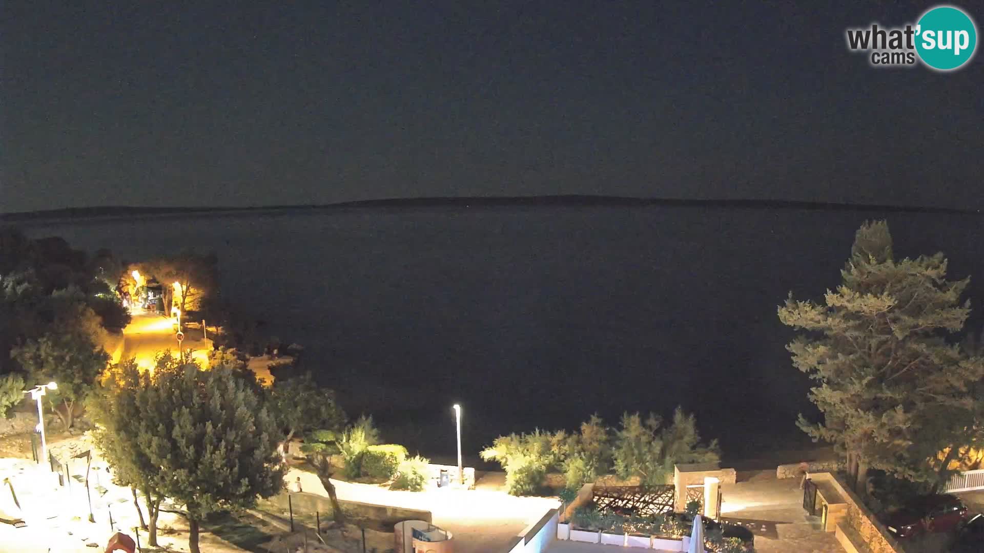 Webcam Strand Male Mandre – Liveblick von der Insel Pag