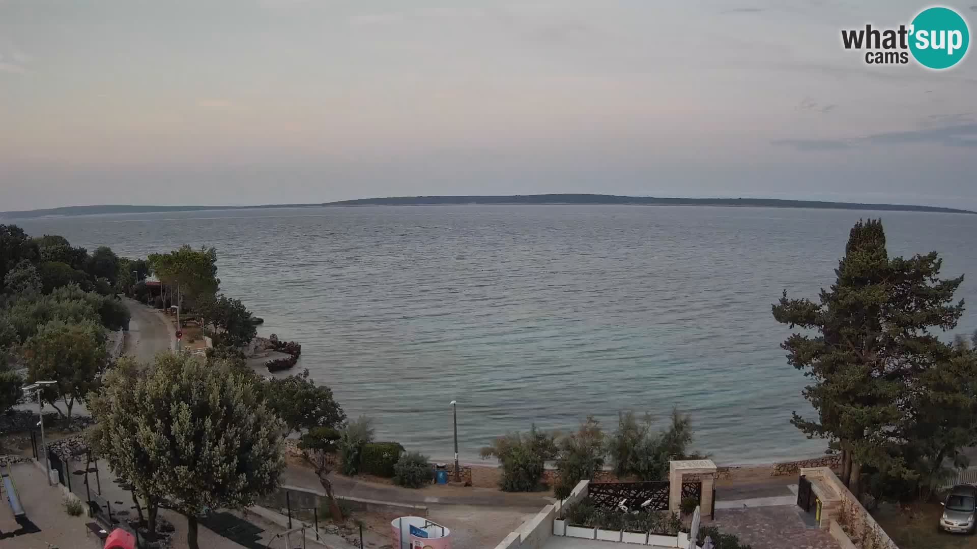 Webcam Strand Male Mandre – Liveblick von der Insel Pag