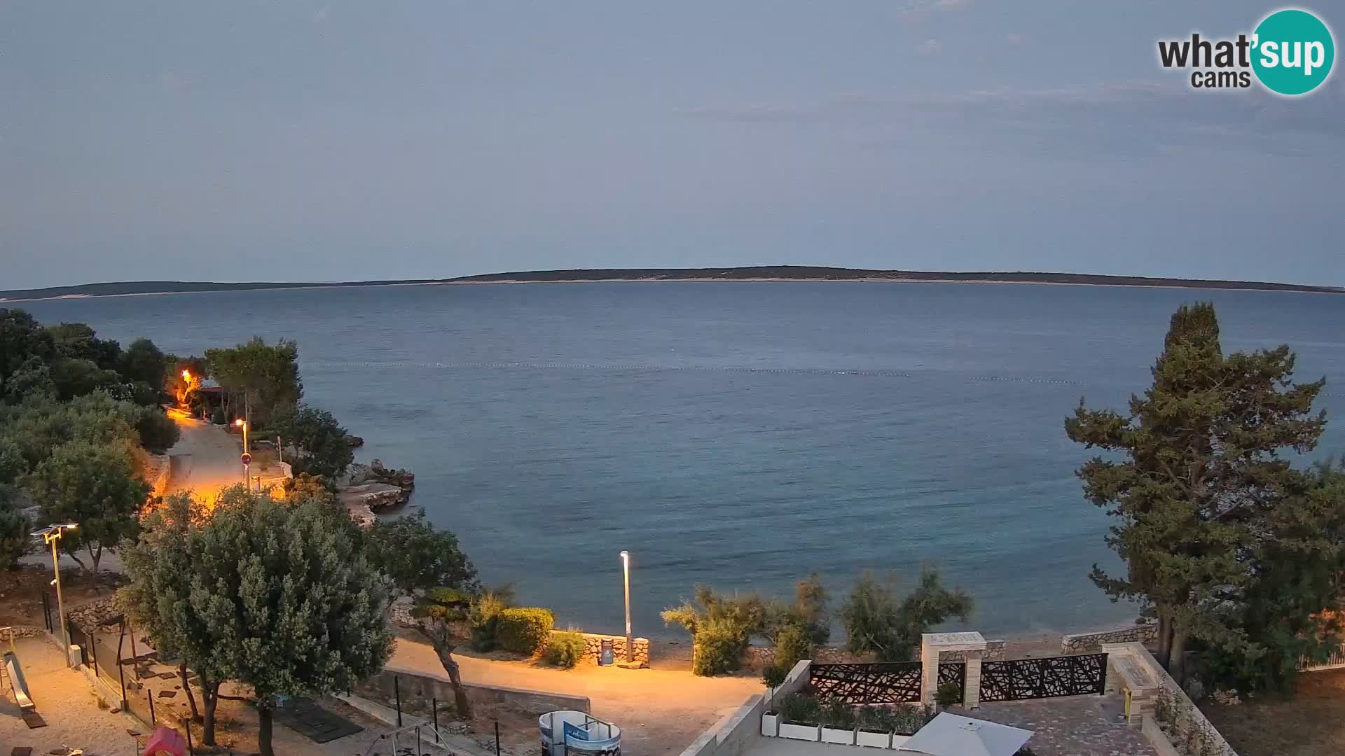 Webcam Plaža Male Mandre – Live View from Pag Island