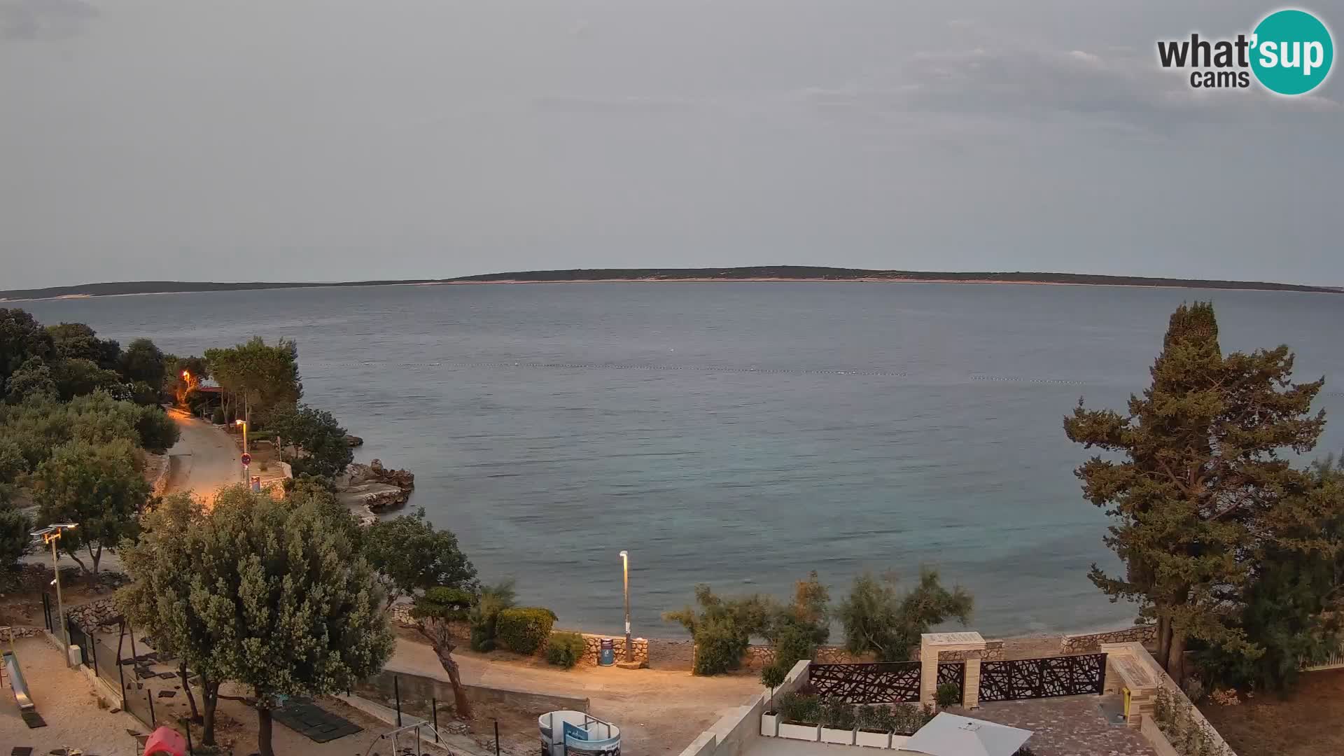 Webcam Plaža Male Mandre – Live View from Pag Island