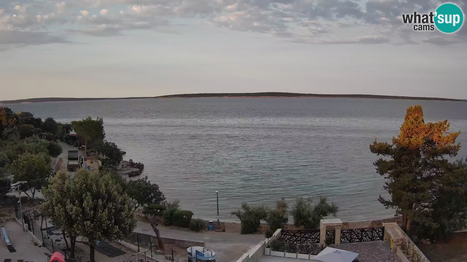 Webcam Strand Male Mandre – Liveblick von der Insel Pag