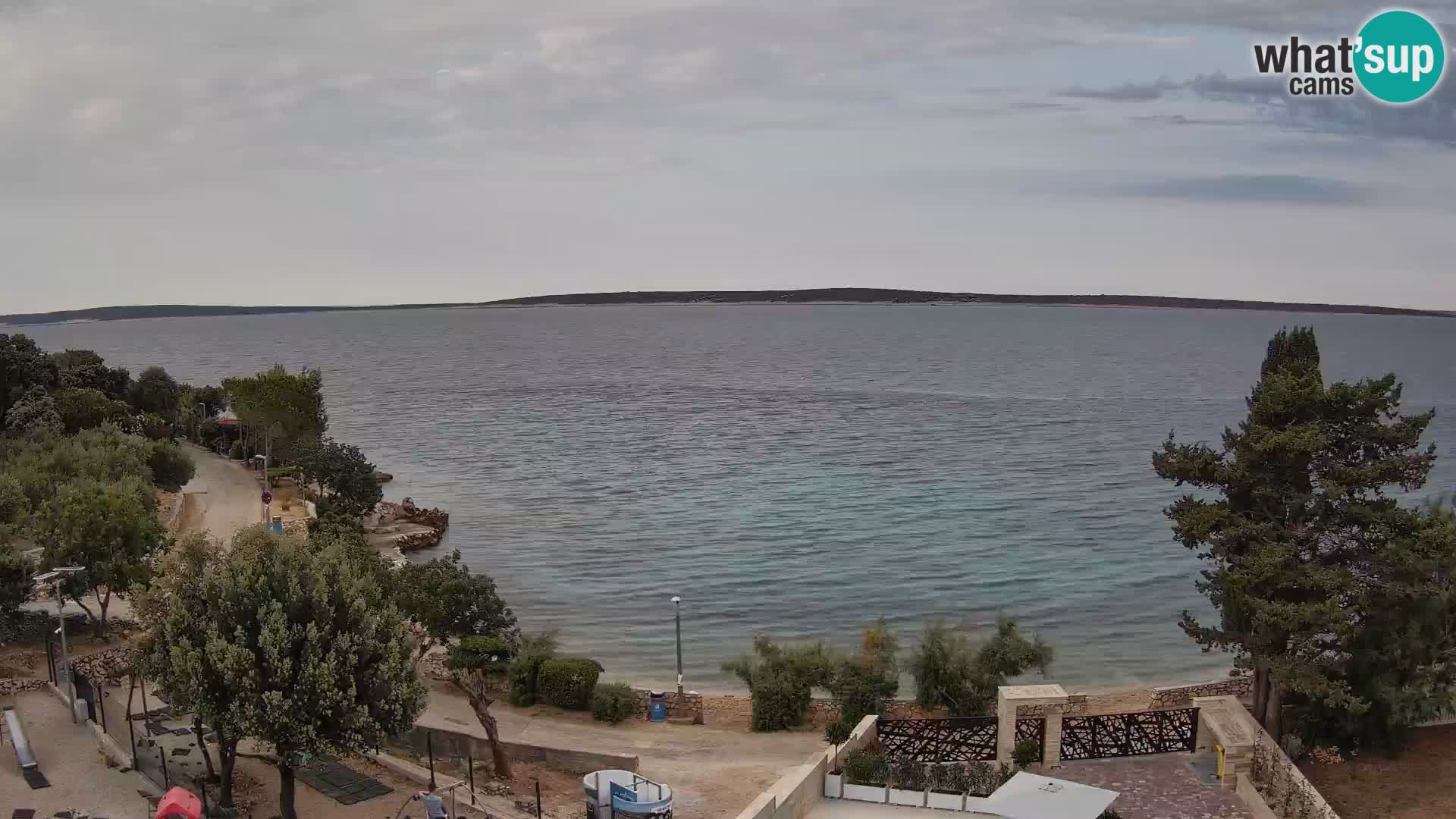 Webcam Plaža Male Mandre – Live View from Pag Island
