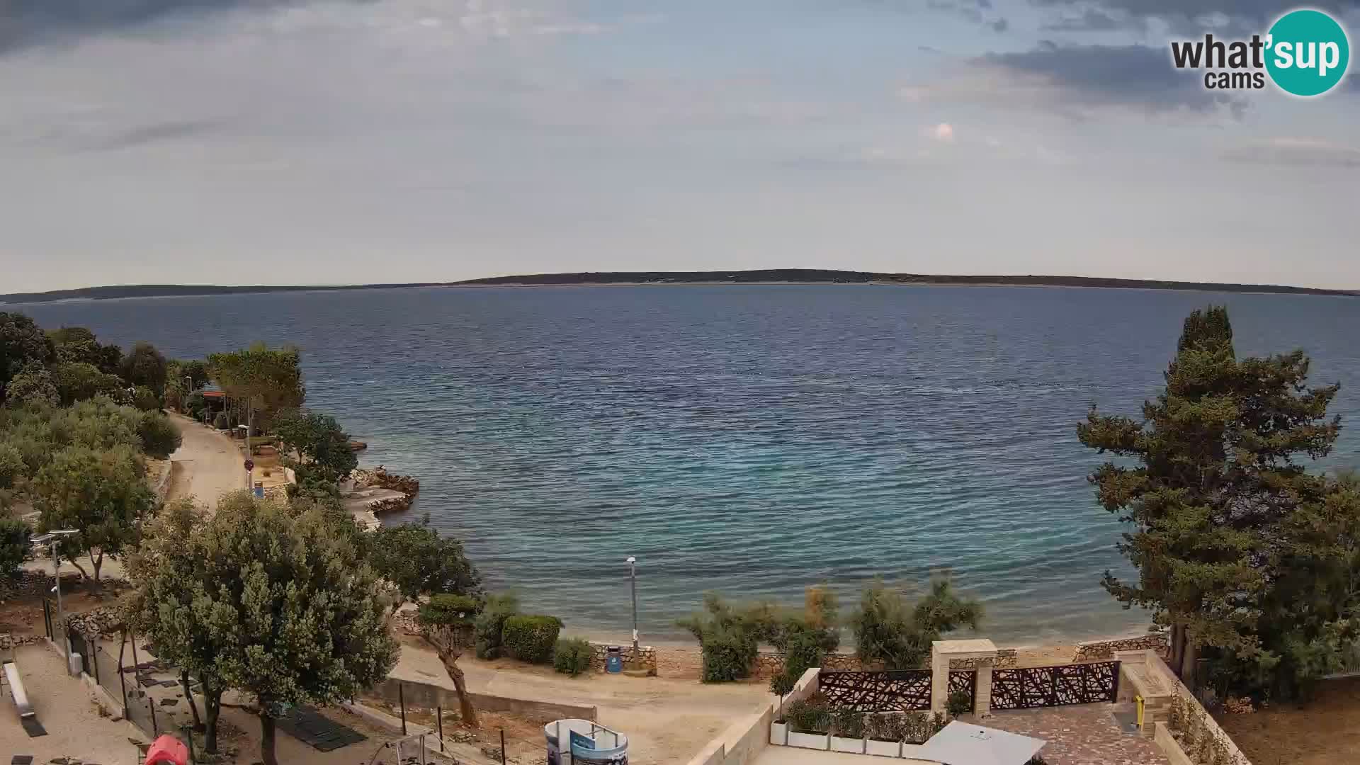 Webcam Plaža Male Mandre – Live View from Pag Island