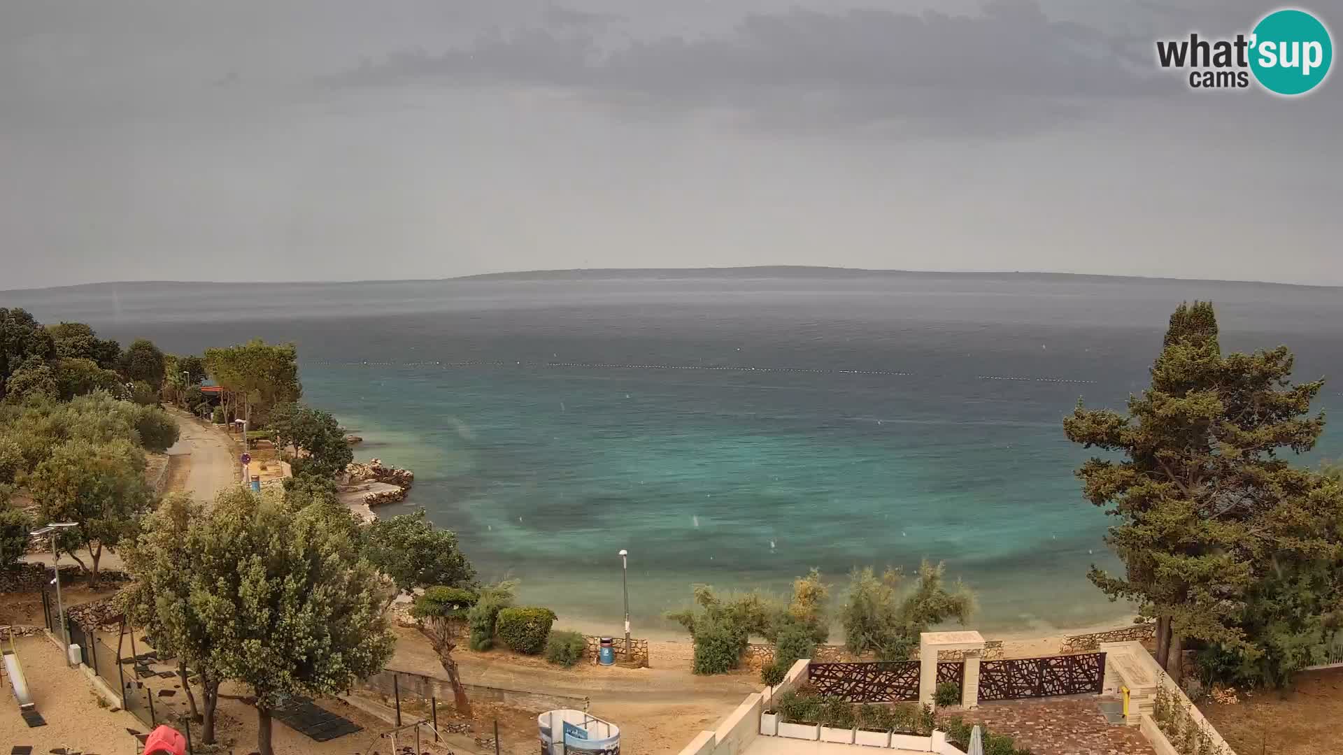 Webcam Plaža Male Mandre – Diretta dalla spiaggia sull’isola di Pag