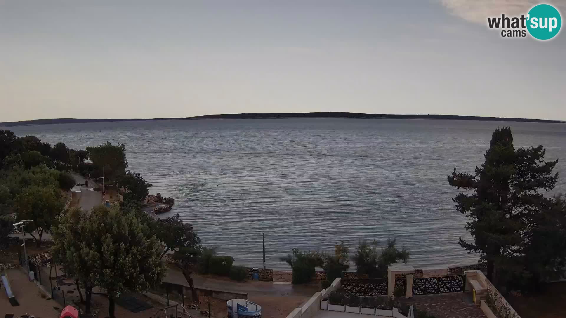 Webcam Strand Male Mandre – Liveblick von der Insel Pag