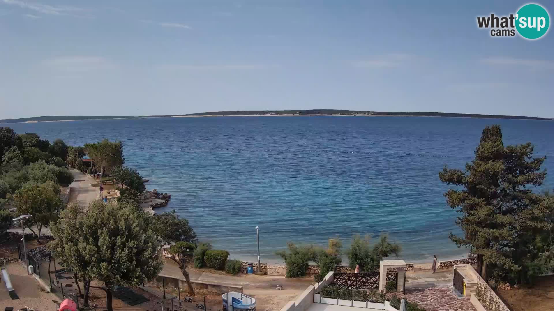 Webcam Plaža Male Mandre – Diretta dalla spiaggia sull’isola di Pag