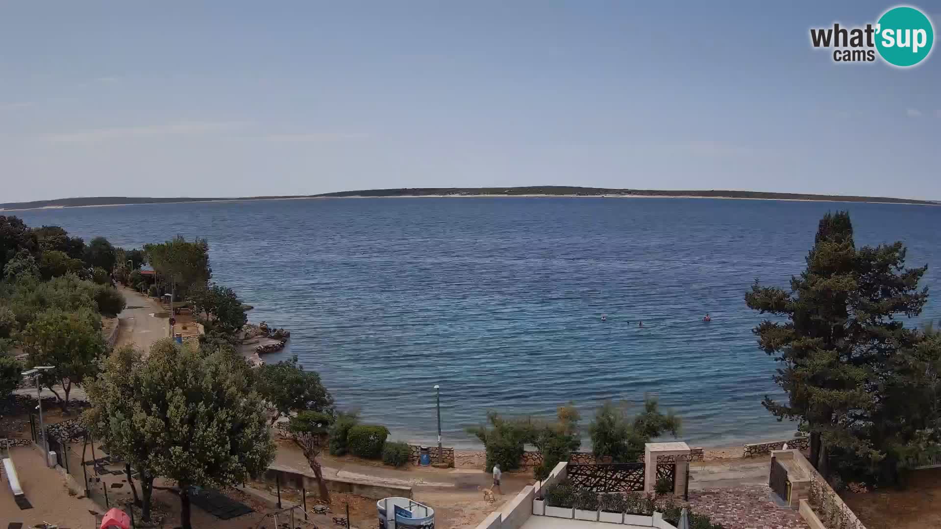 Webcam Strand Male Mandre – Liveblick von der Insel Pag