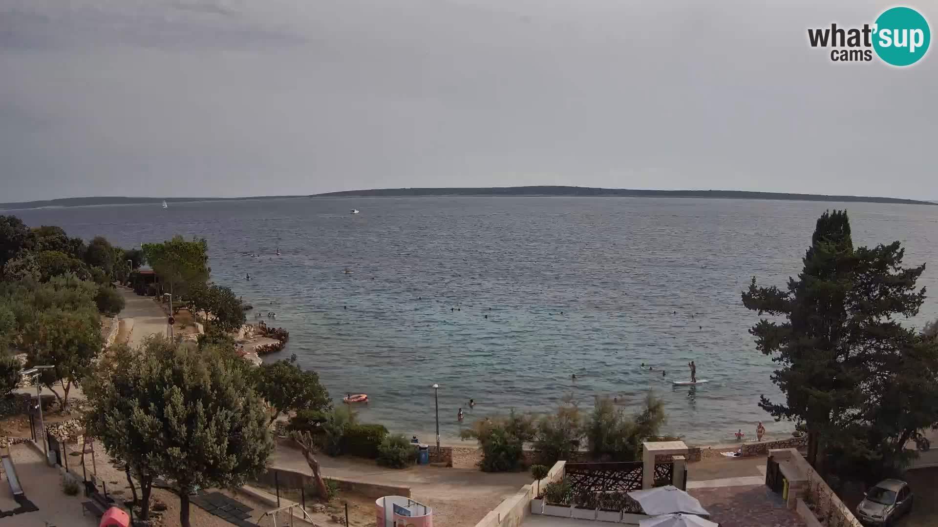 Webcam Plaža Male Mandre – Live View from Pag Island