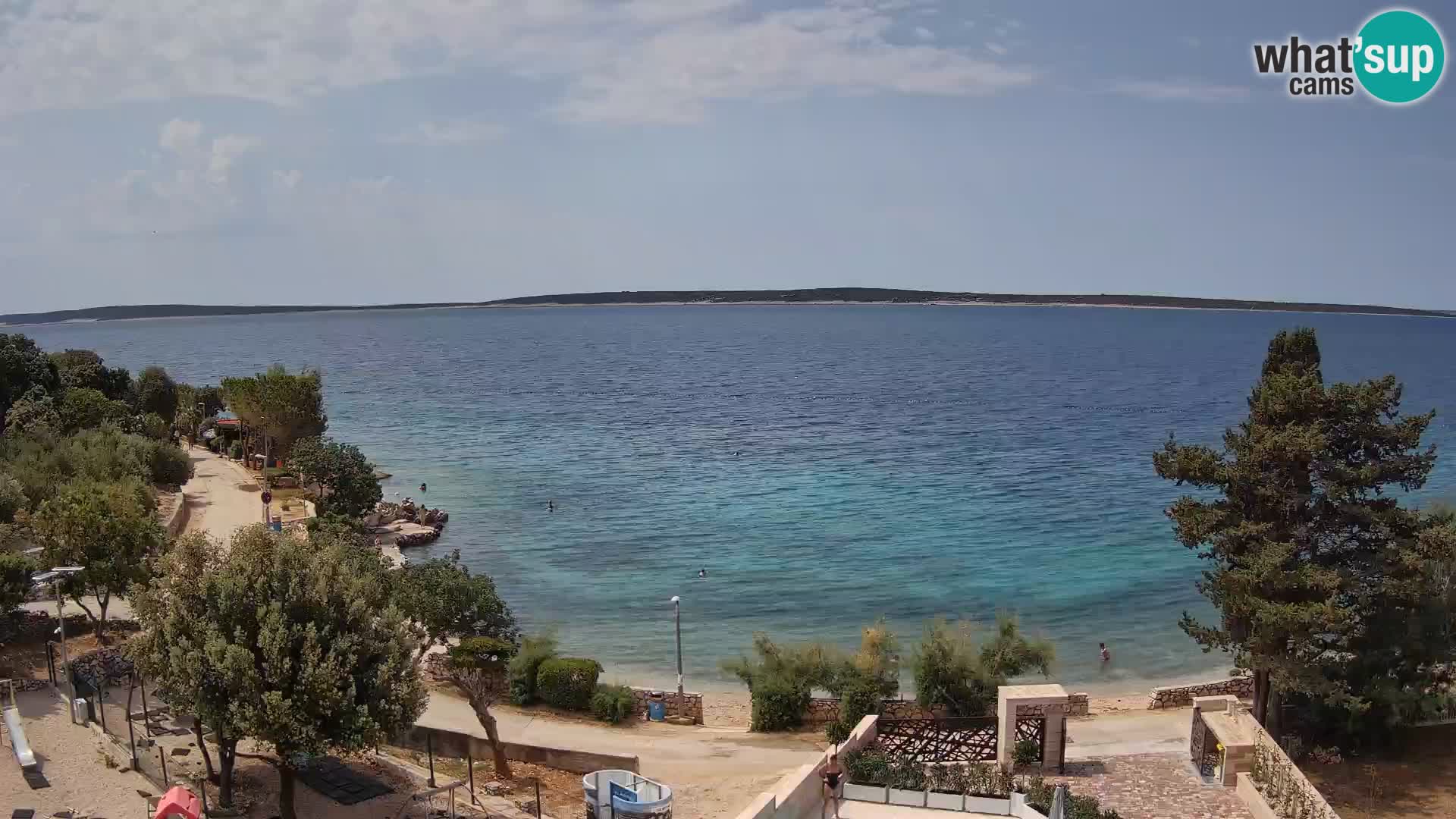 Webcam Plaža Male Mandre – Live View from Pag Island