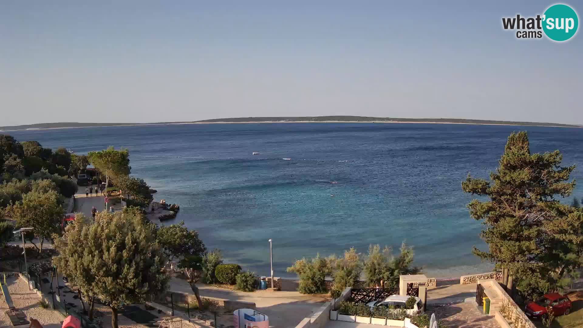 Webcam Plaža Male Mandre – Live View from Pag Island