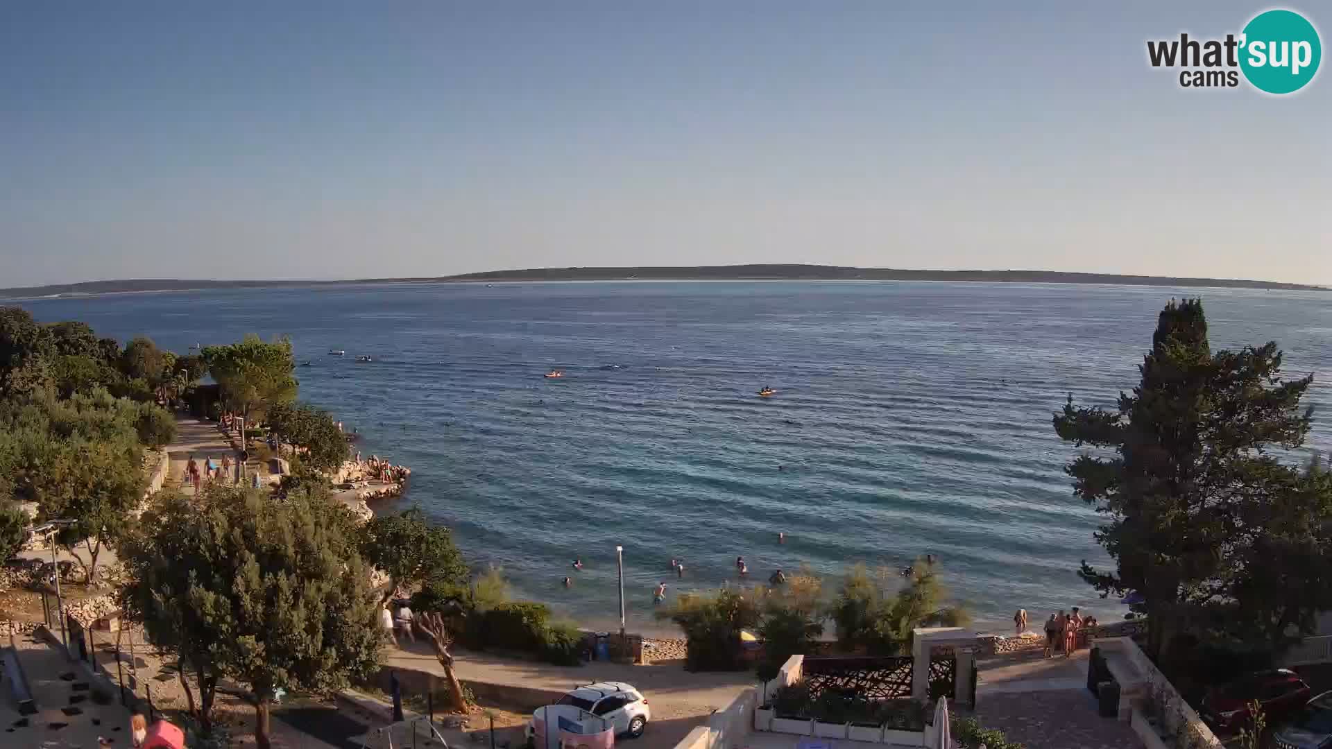 Webcam Plaža Male Mandre – Live View from Pag Island