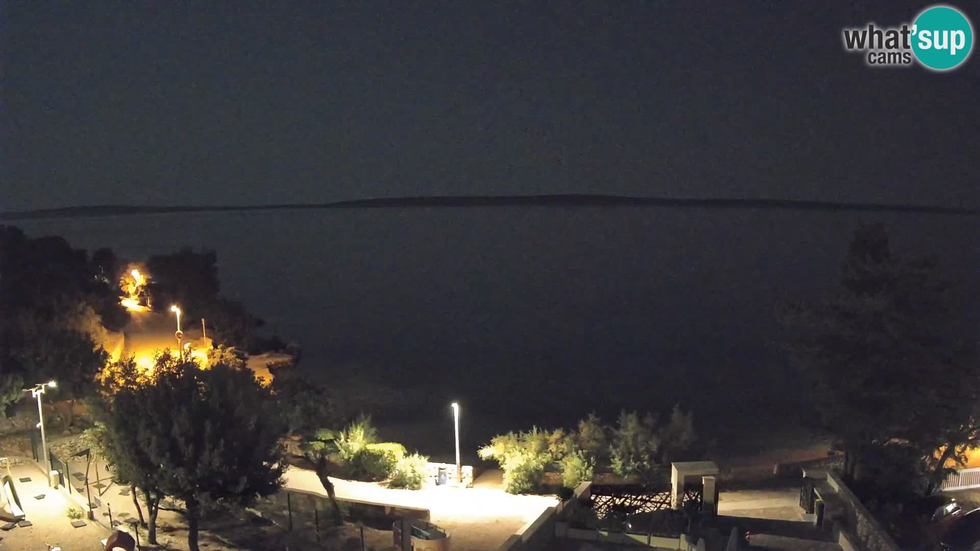 Webcam Strand Male Mandre – Liveblick von der Insel Pag