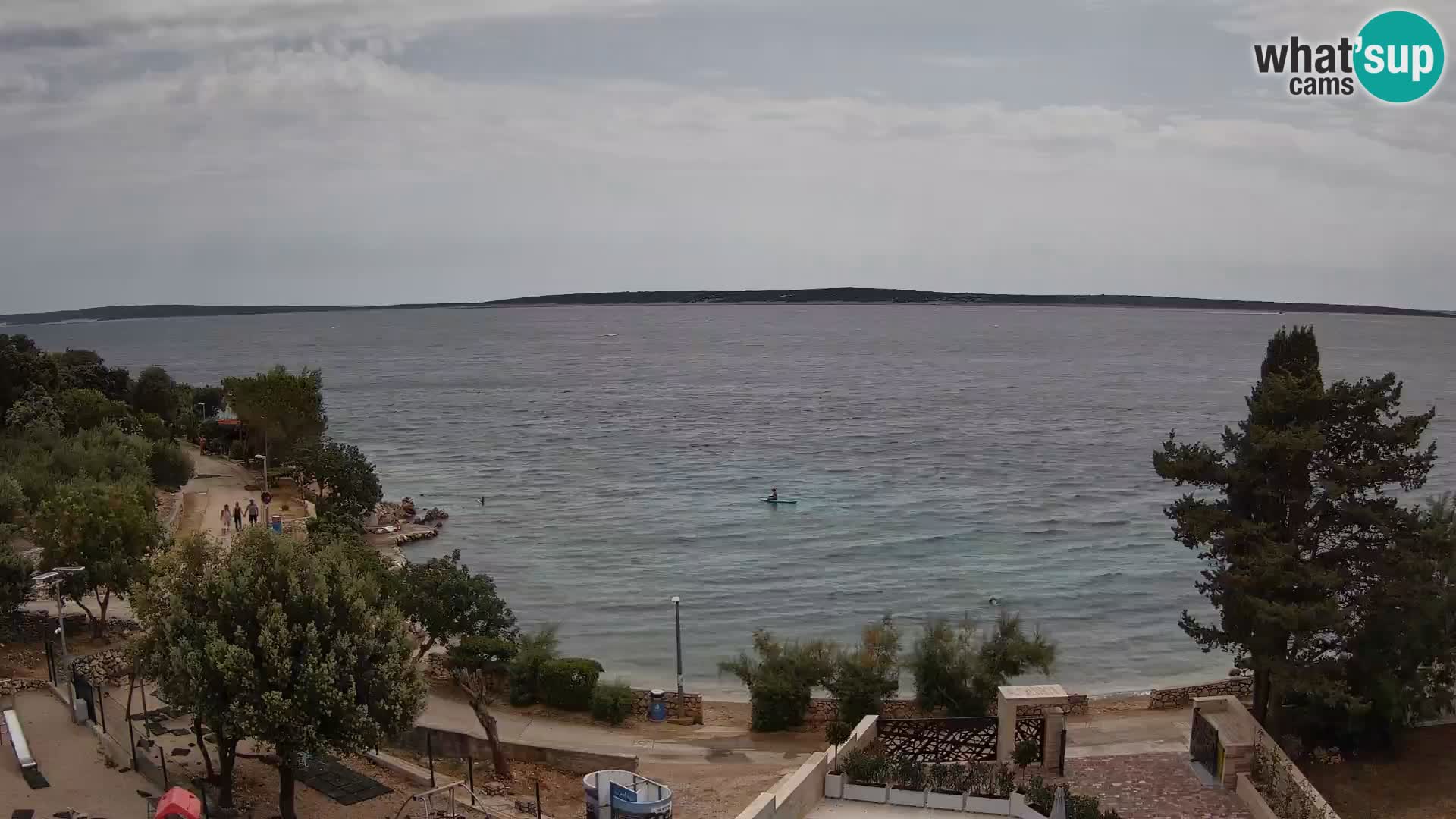 Webcam Plaža Male Mandre – Diretta dalla spiaggia sull’isola di Pag