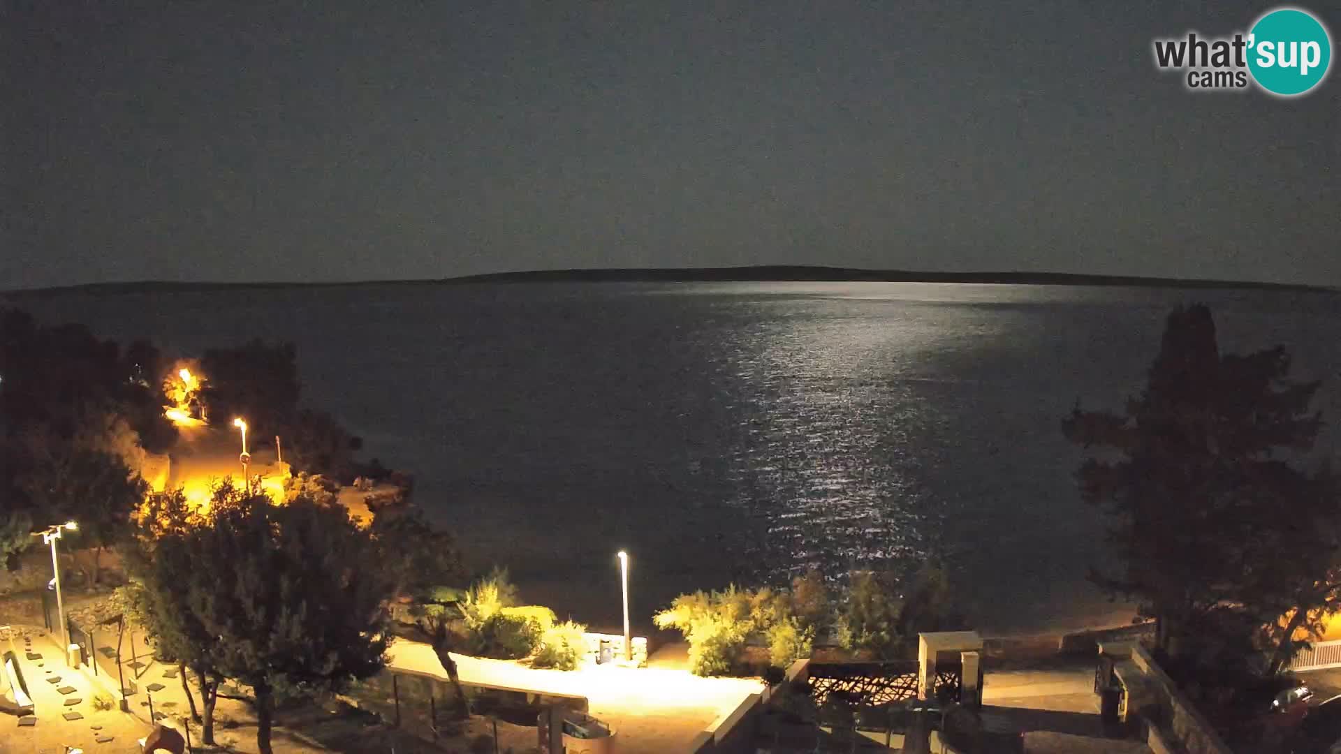 Webcam Strand Male Mandre – Liveblick von der Insel Pag