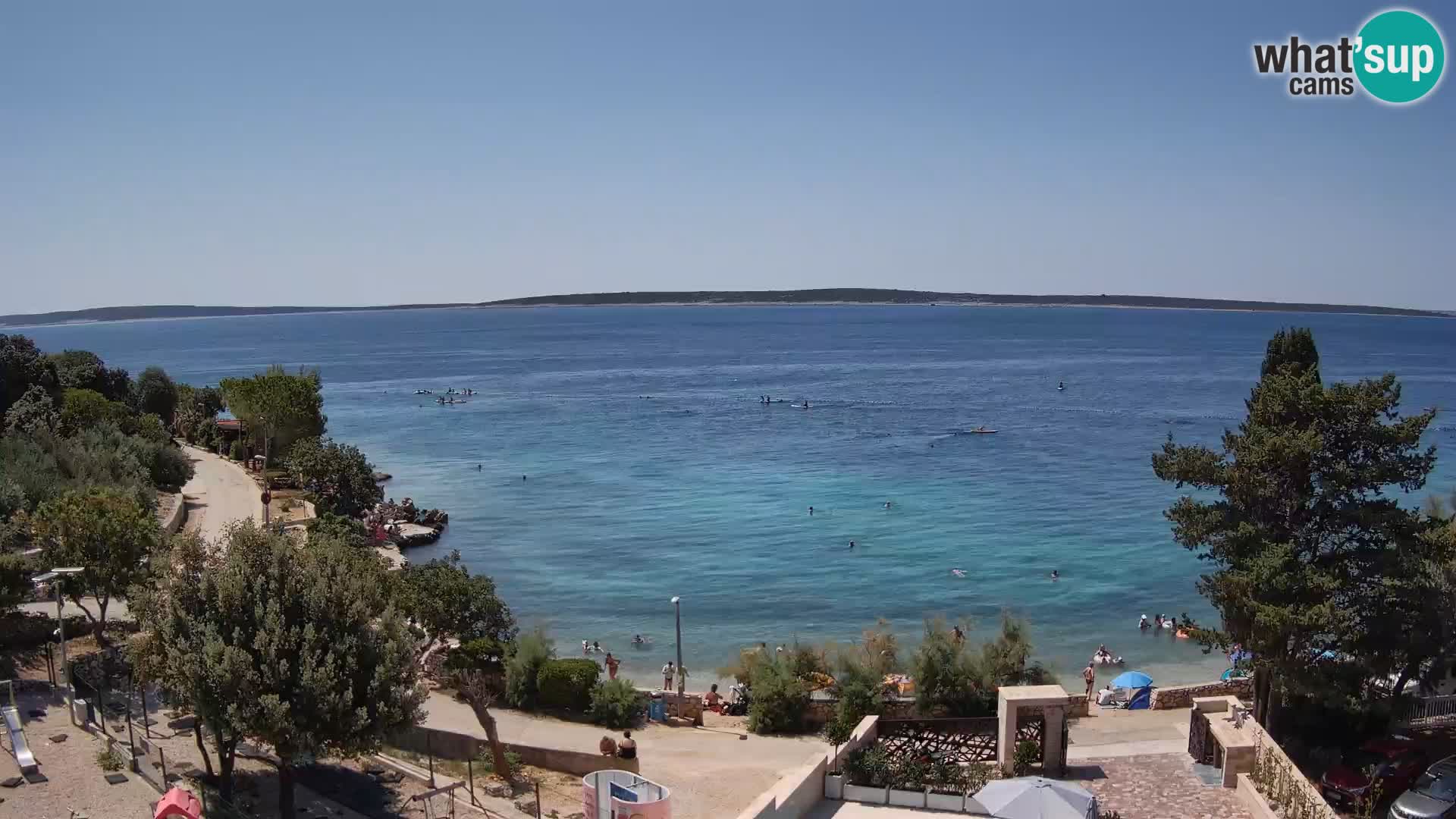Webcam Plaža Male Mandre – Live View from Pag Island