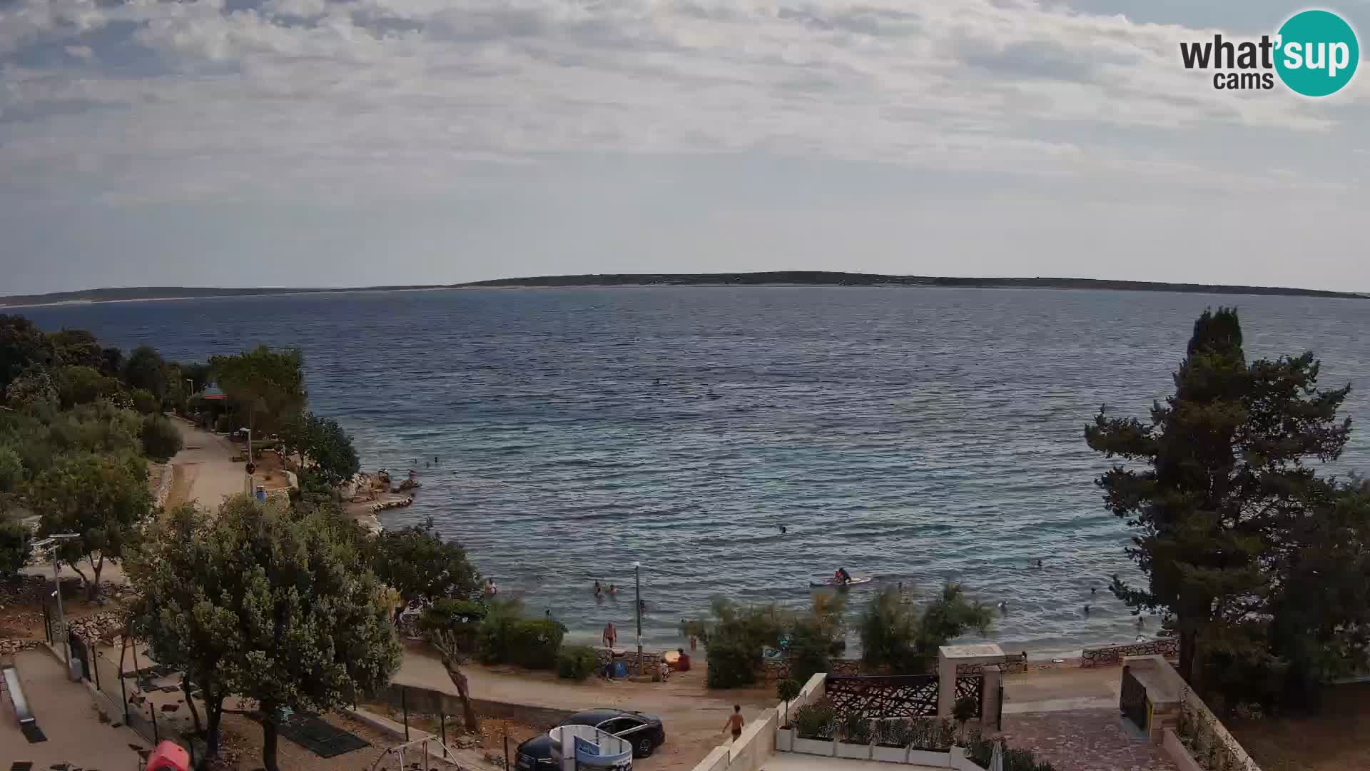 Webcam Strand Male Mandre – Liveblick von der Insel Pag