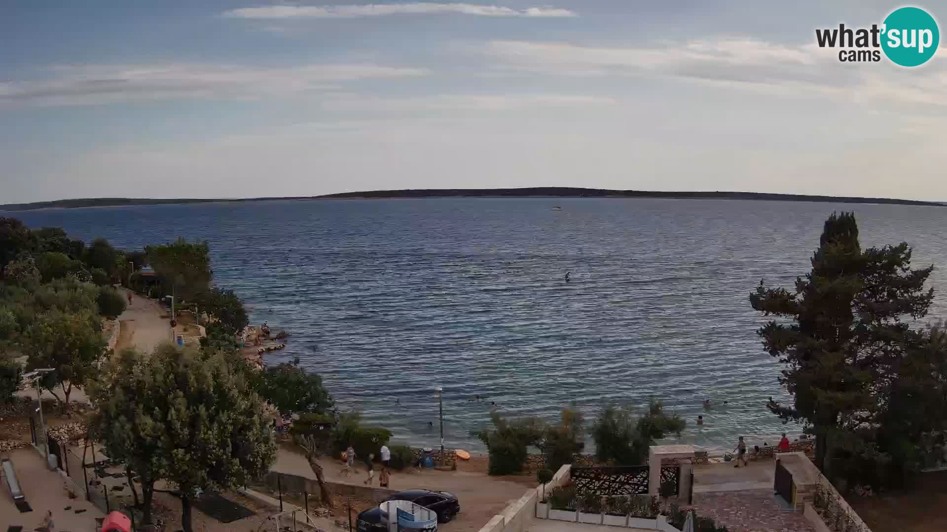 Webcam Plaža Male Mandre – Live View from Pag Island