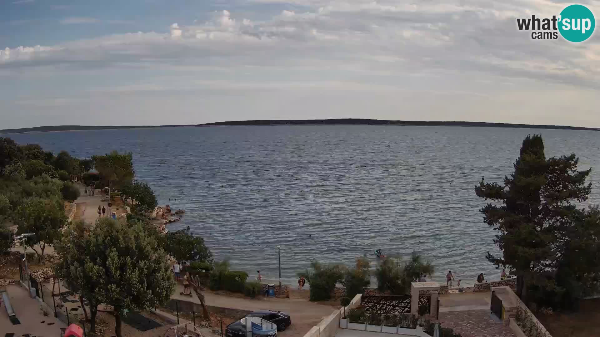 Webcam Plaža Male Mandre – Live View from Pag Island