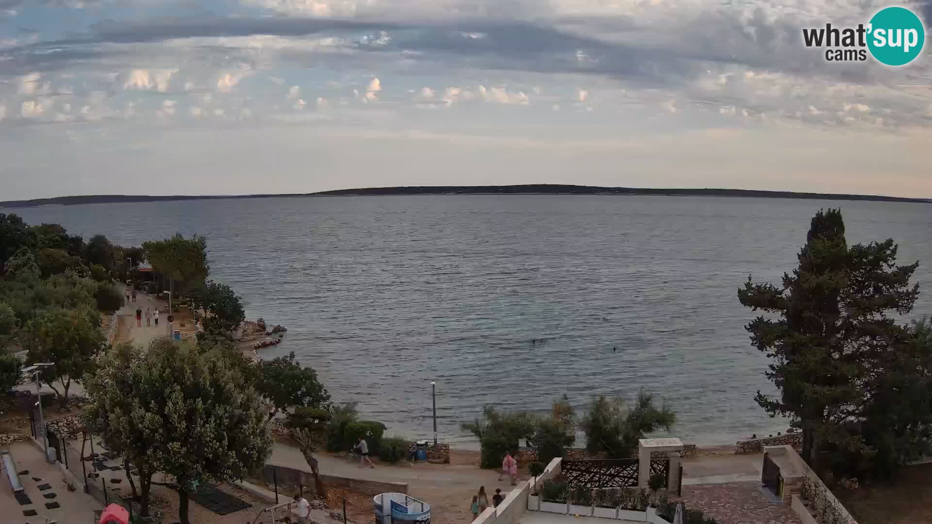 Webcam Plaža Male Mandre – Live View from Pag Island