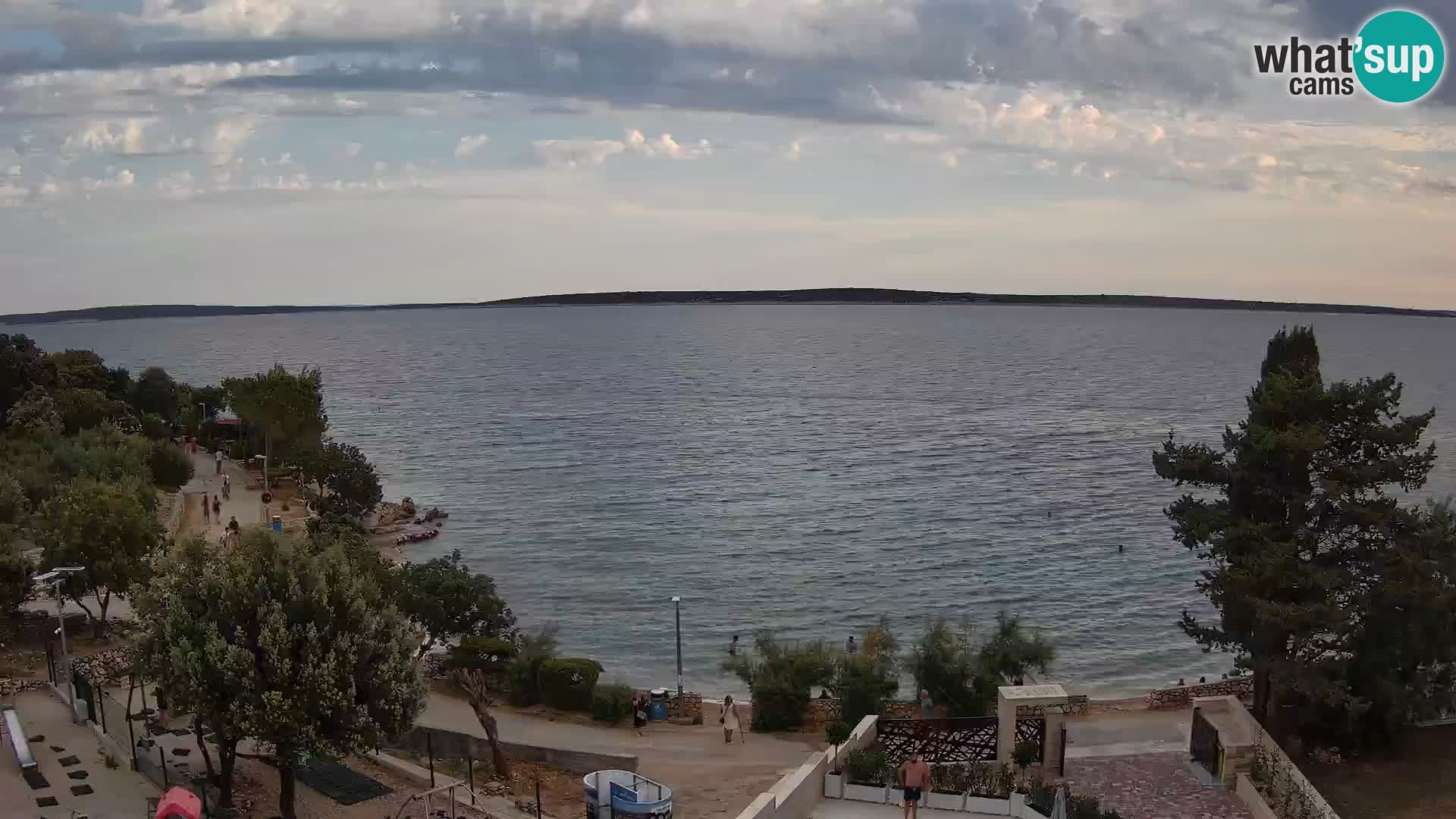 Webcam Plaža Male Mandre – Live View from Pag Island