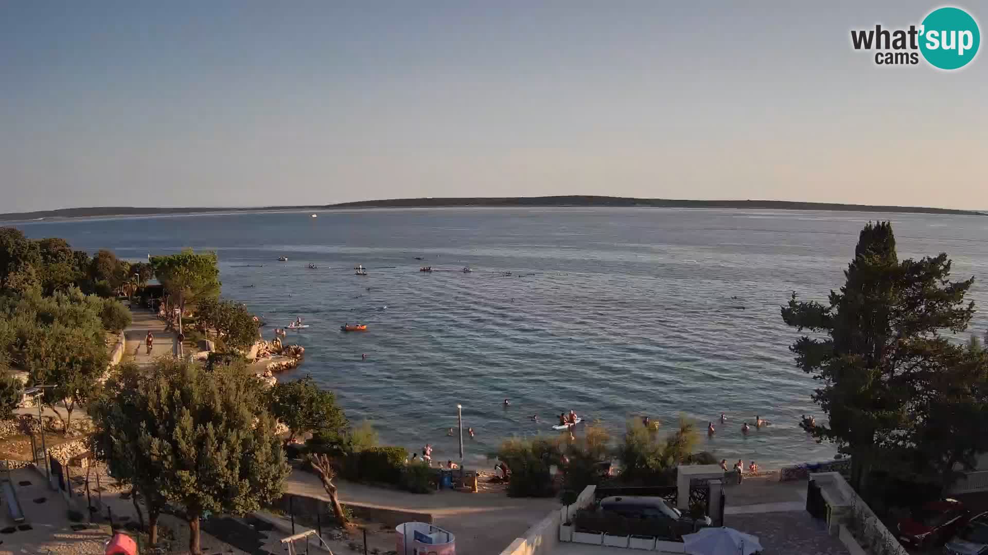 Webcam Plaža Male Mandre – Diretta dalla spiaggia sull’isola di Pag