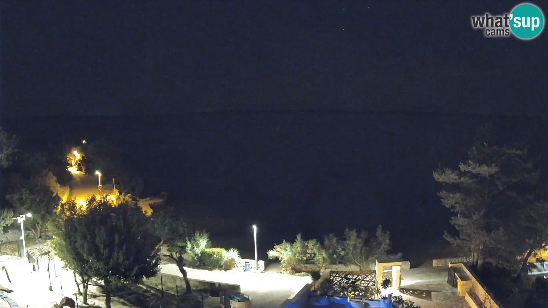Webcam Plaža Male Mandre – Live View from Pag Island