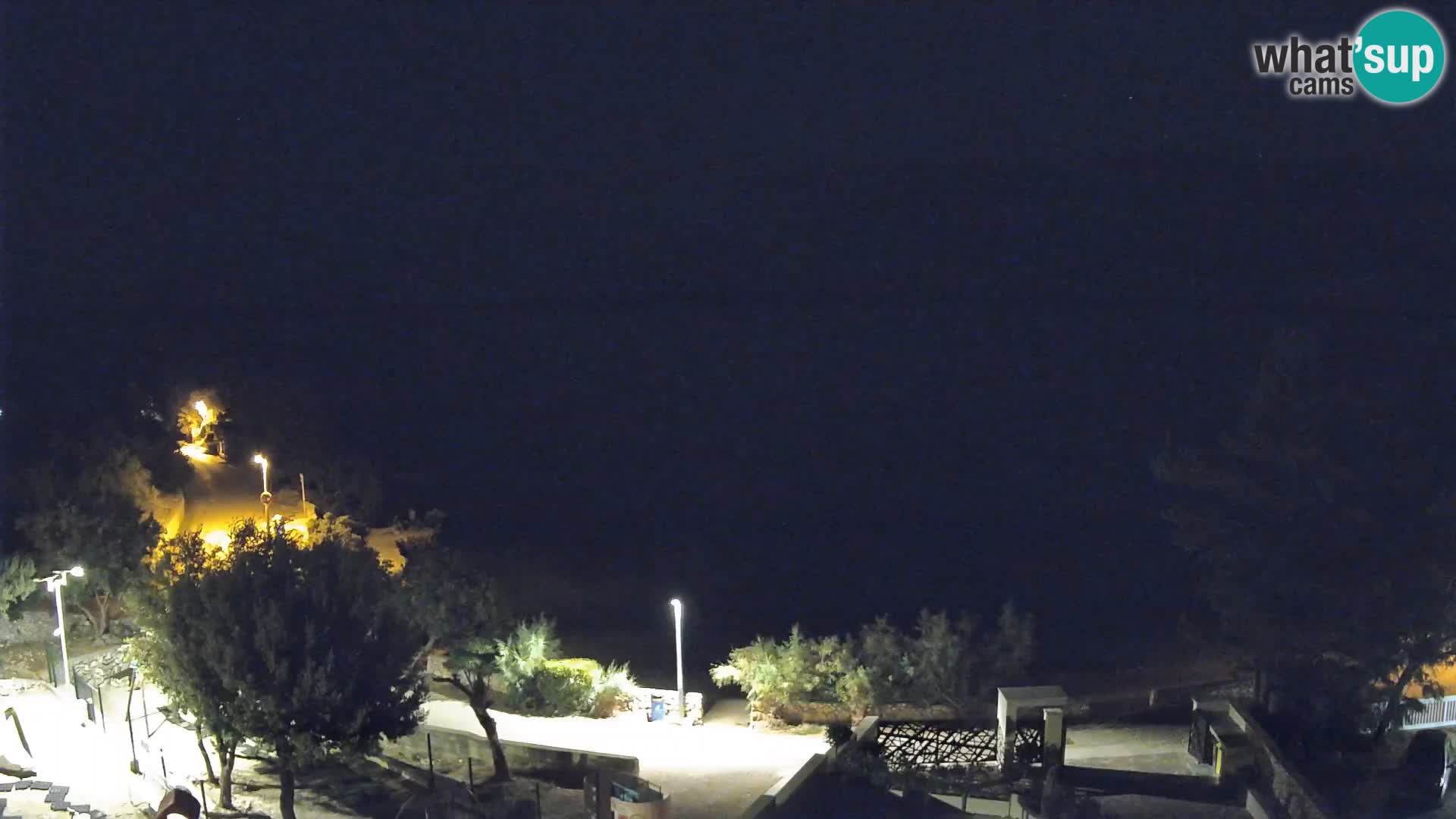 Webcam Strand Male Mandre – Liveblick von der Insel Pag