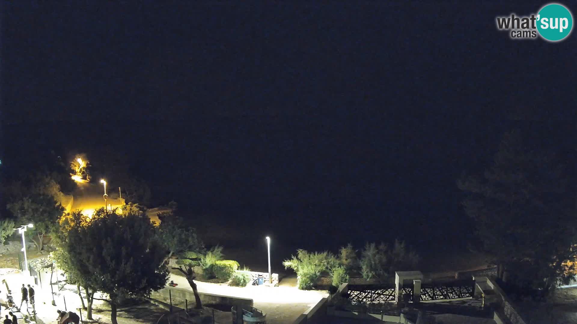 Webcam Plage Male Mandre – Vue en direct depuis l’île de Pag