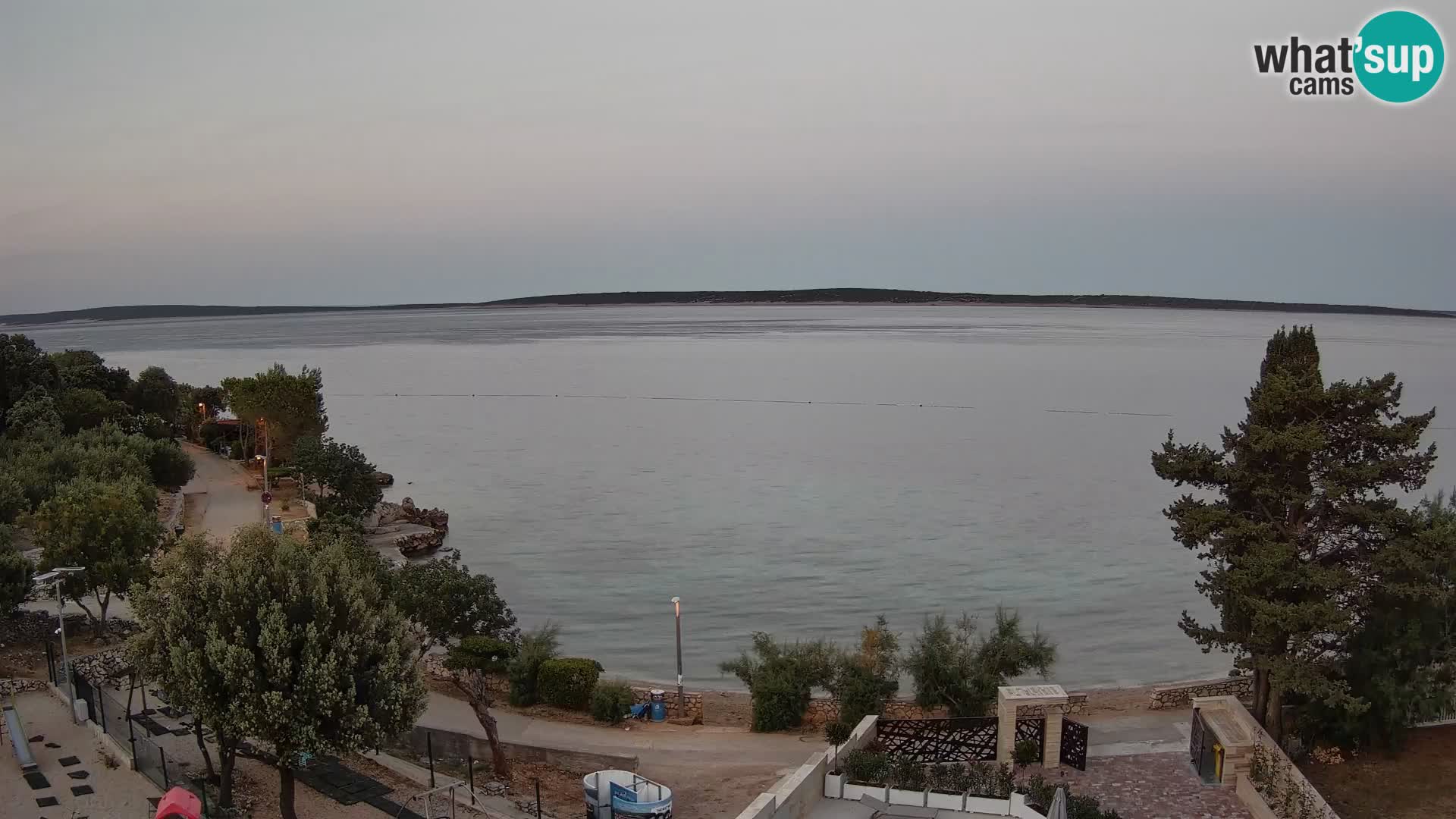 Webcam Plaža Male Mandre – Diretta dalla spiaggia sull’isola di Pag