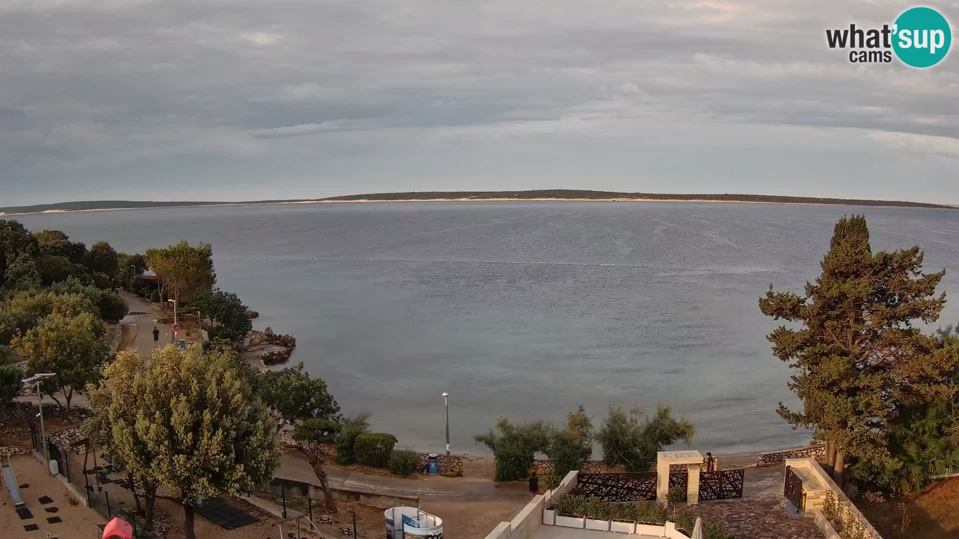 Webcam Plaža Male Mandre – Live View from Pag Island