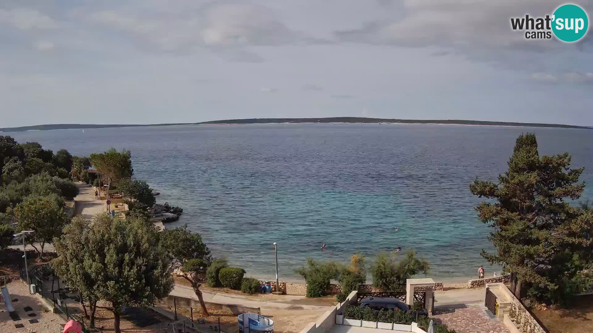 Webcam Plaža Male Mandre – Live View from Pag Island