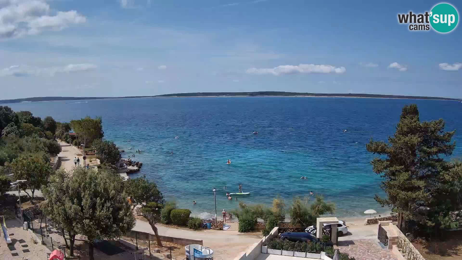 Webcam Plaža Male Mandre – Live View from Pag Island
