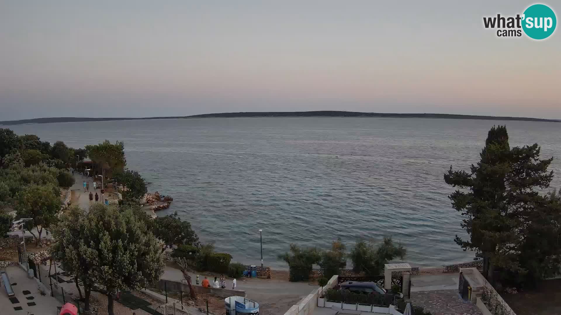 Webcam Plaža Male Mandre – Live View from Pag Island