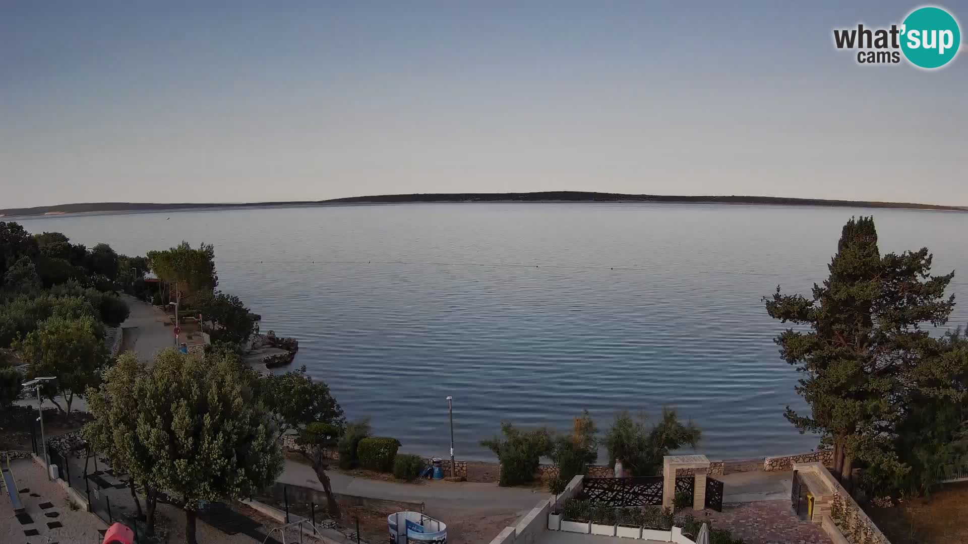 Webcam Strand Male Mandre – Liveblick von der Insel Pag