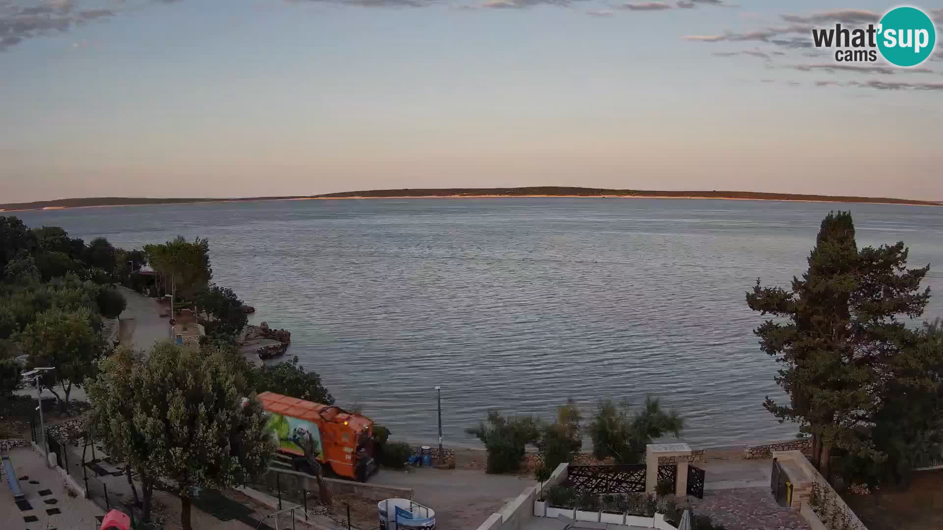 Webcam Plaža Male Mandre – Diretta dalla spiaggia sull’isola di Pag