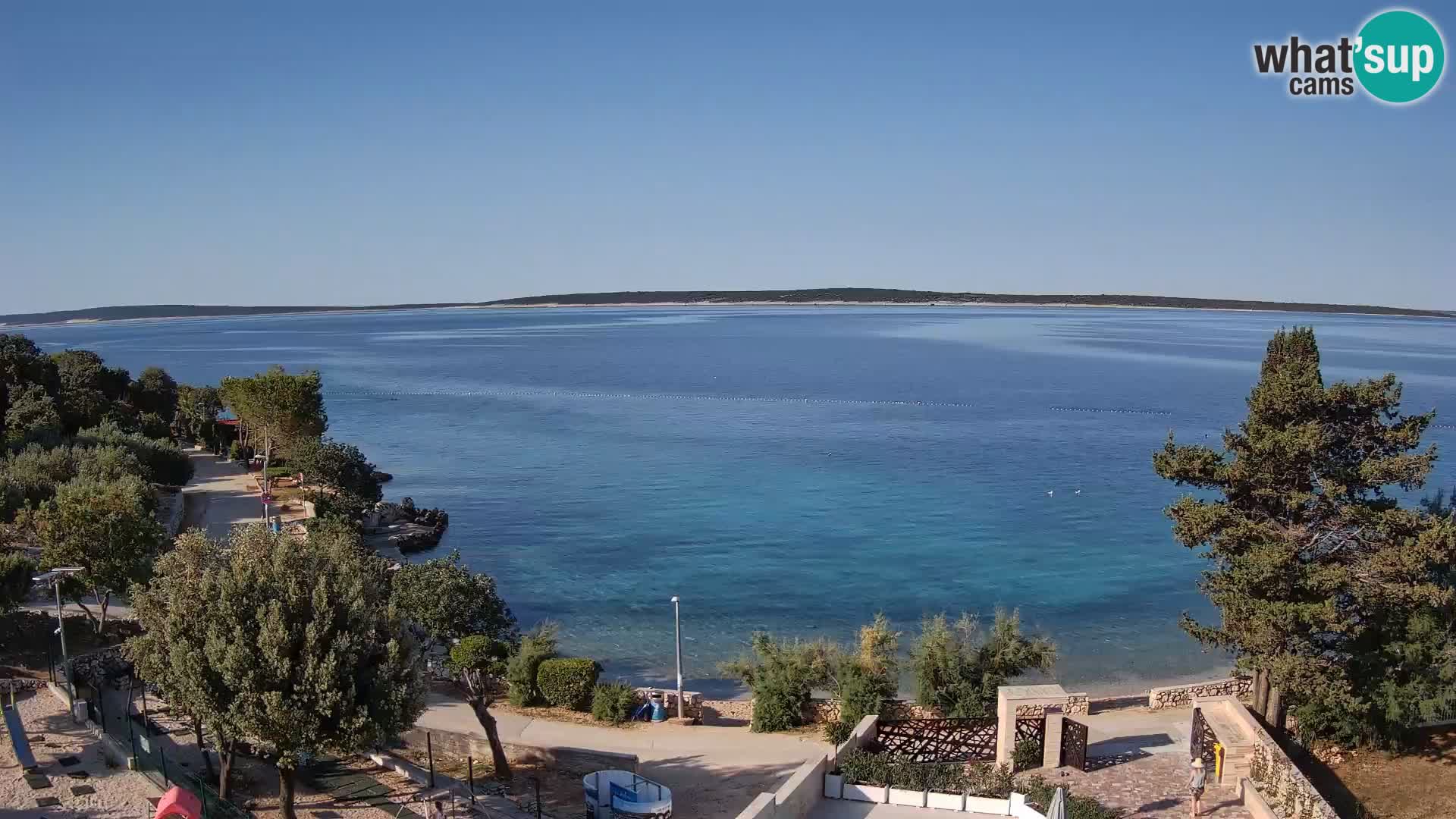 Webcam Strand Male Mandre – Liveblick von der Insel Pag