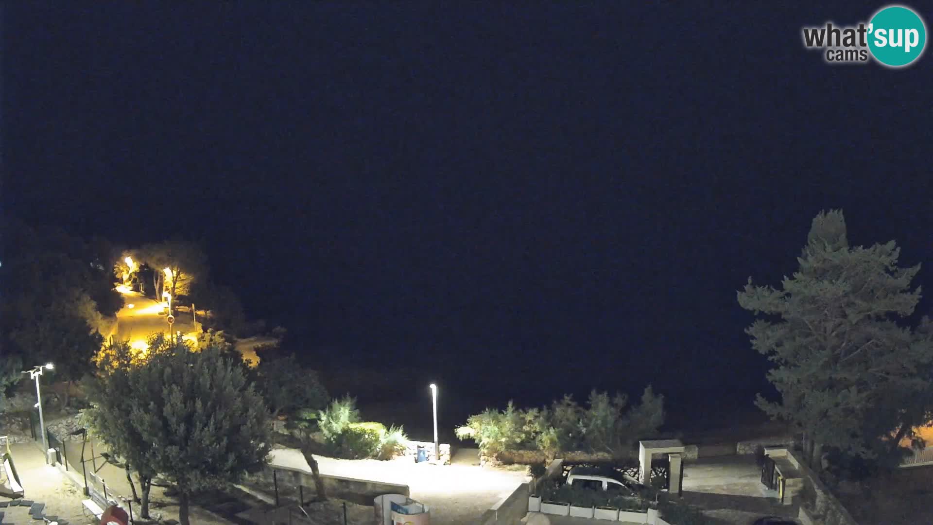 Webcam Strand Male Mandre – Liveblick von der Insel Pag