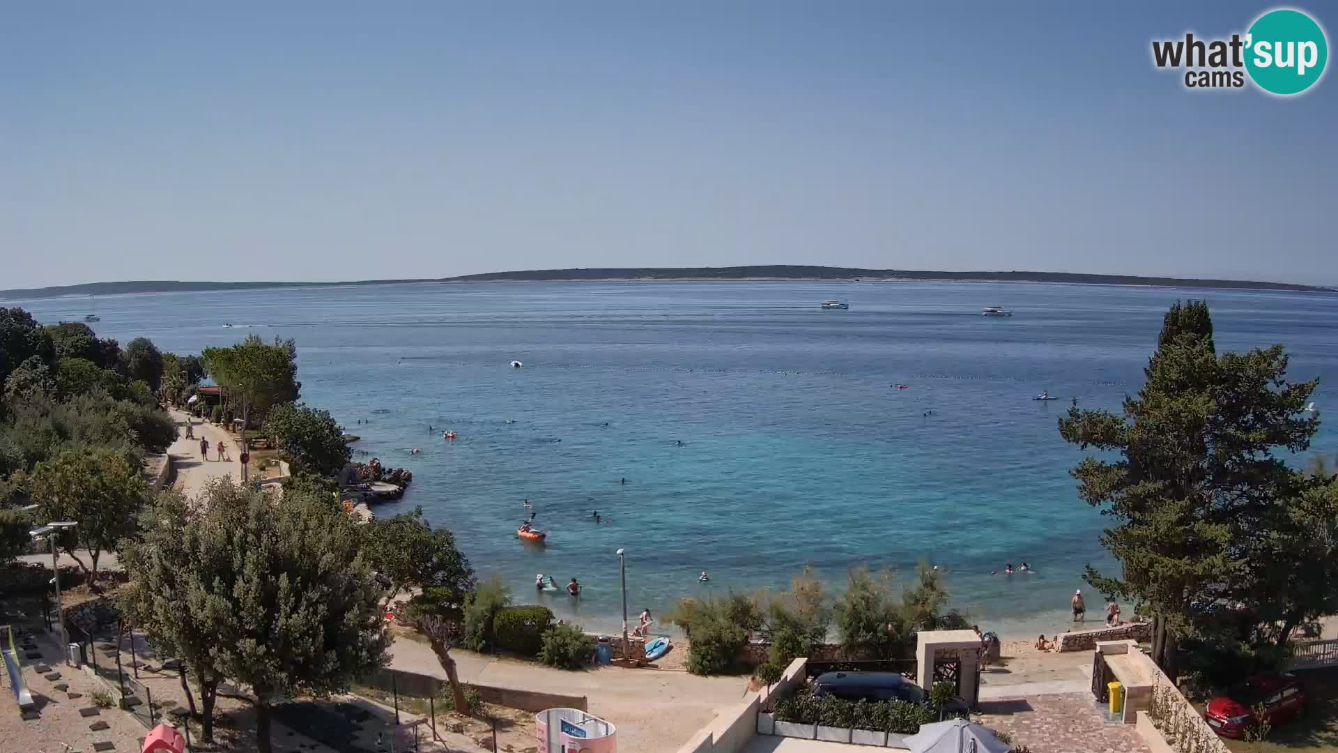 Webcam Plaža Male Mandre – Live View from Pag Island