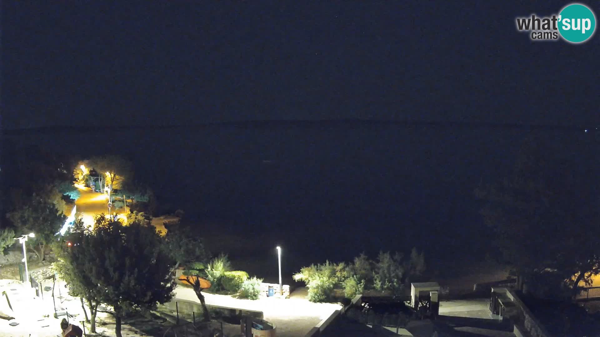 Webcam Strand Male Mandre – Liveblick von der Insel Pag