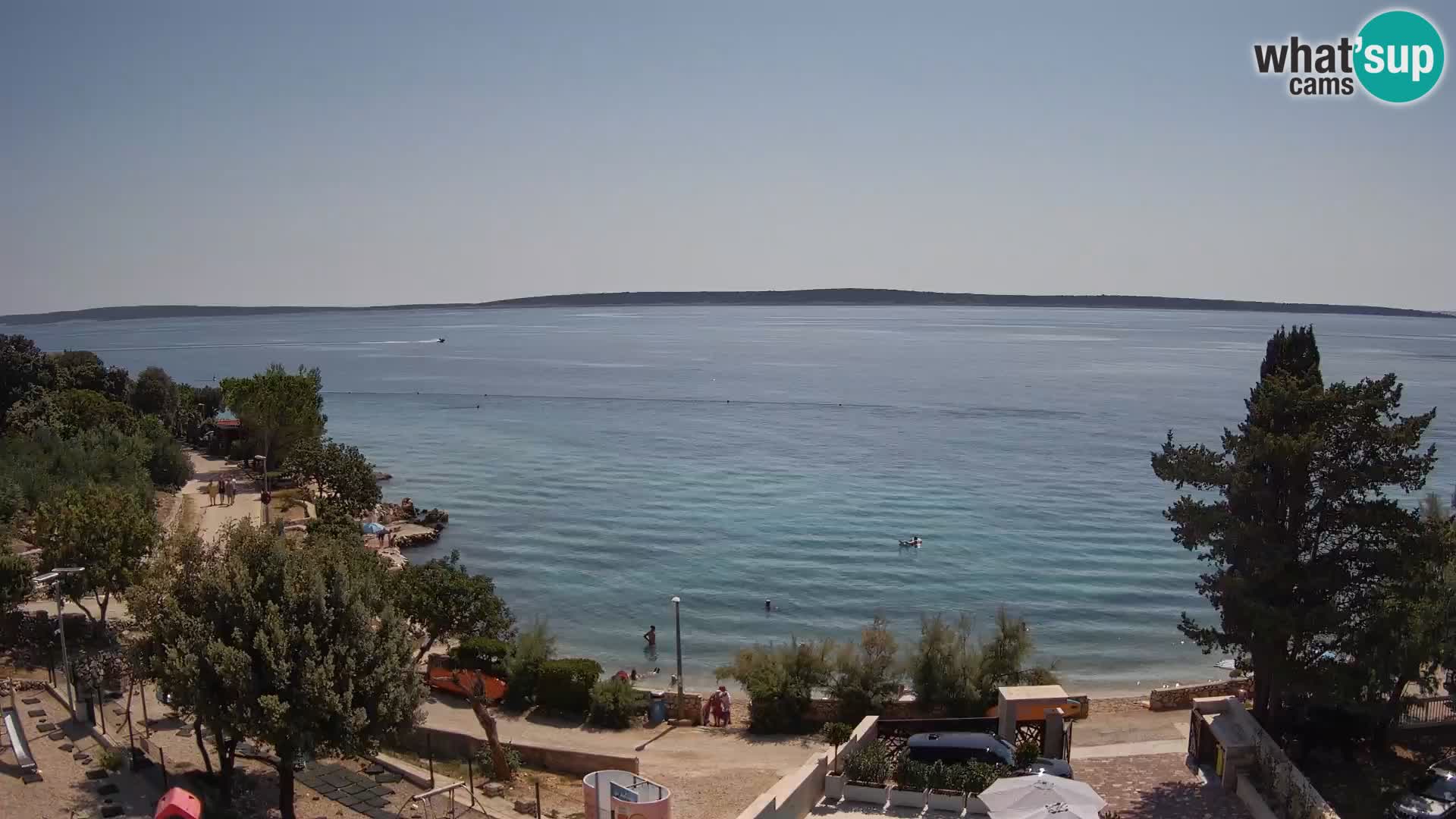 Webcam Plaža Male Mandre – Diretta dalla spiaggia sull’isola di Pag
